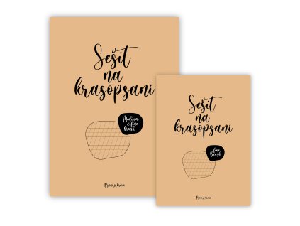 image obalky sesit na kaligrafii A4 a A5