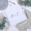 Svatební kniha bílá – ručně nadepsaná
