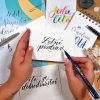 Pracovní sešit moderní kaligrafie pro malý brush pen - malá abeceda