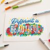 csm stabilo pen 68 brush handlettering different is beautiful emilee rudd 02 6e5efec66f