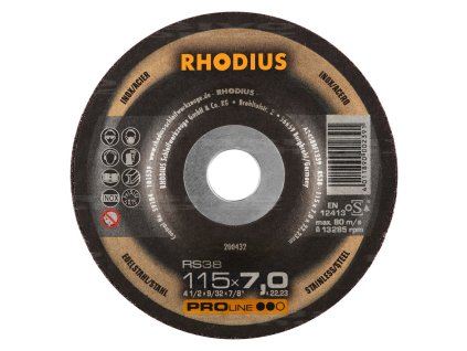 RHODIUS brusný kotouč RS38 115x7,0x22 PROline na nerez 200432