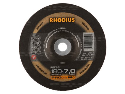 RHODIUS brusný kotouč RS38 180x7,0x22 PROline na ocel a nerez 200442