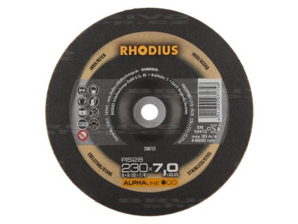 RHODIUS brusný kotouč RS28 230x7,0x22 ALPHAline na nerez 208735