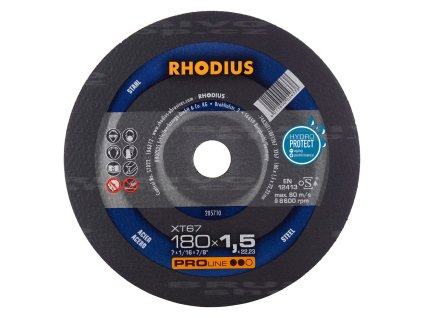 RHODIUS řezný kotouč XT67 180x1,5x22 PROline na ocel 205710