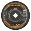 RHODIUS řezný kotouč XT10 MINI 75x1,0x10 TOPline na ocel a nerez 206803
