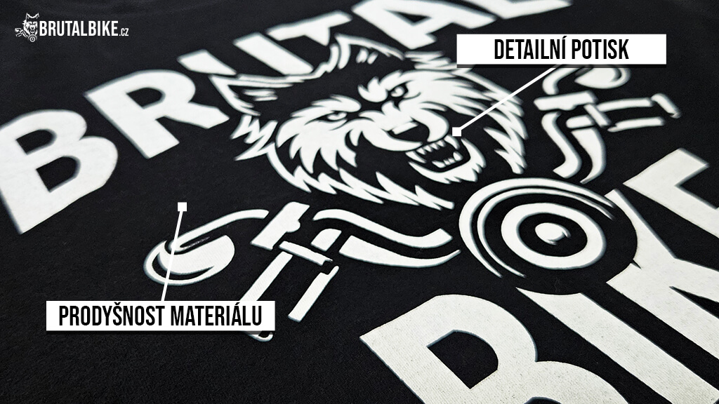 Detail pánské triko BrutalBike