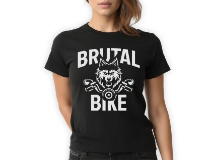 damske triko brutalbike cerne