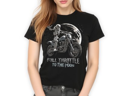 damske triko full throttle cerne