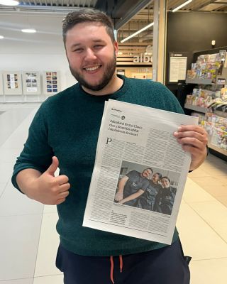 Dneska jsme si koupili noviny. Ne kvůli křížovce, ale proto, že o nás píšou v Hospodářkách. 🐸 Fotku s dnešním tiskem...