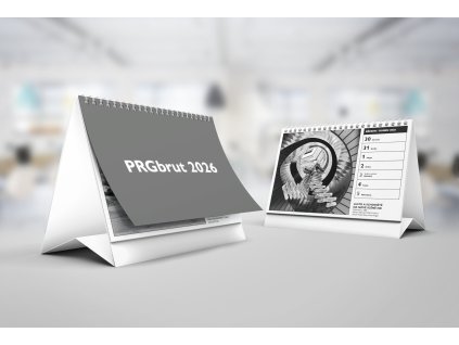 mockup of two desk calendars standing next to each other 827 el 3