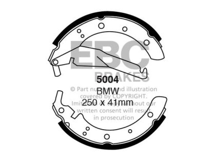 Zadné brzdové čeľuste (5004)