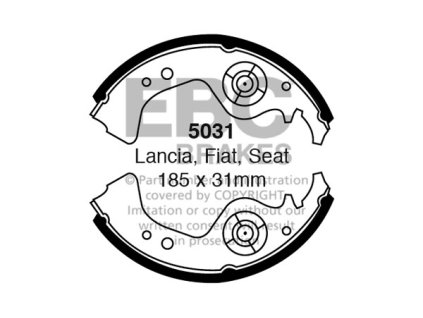 Predné/zadné brzdové čeľuste (5031)