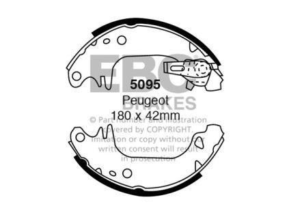 Zadné brzdové čeľuste (5095)