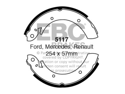 Zadné brzdové čeľuste (5117)