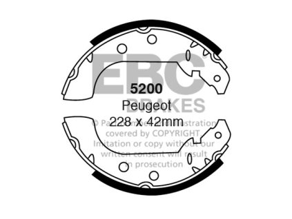 Zadné brzdové čeľuste (5200)