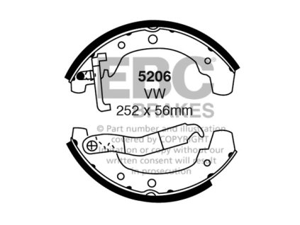 Zadné brzdové čeľuste (5206)