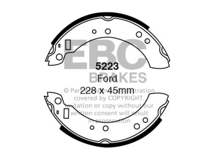 Zadné brzdové čeľuste (5223)