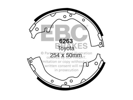 Predné/zadné brzdové čeľuste (6263)