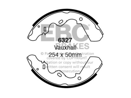 Zadné brzdové čeľuste (6327)