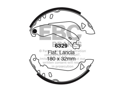 Zadné brzdové čeľuste (6329)