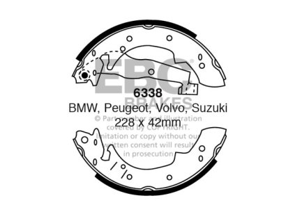 Zadné brzdové čeľuste (6338)