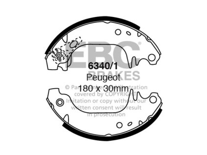 Zadné brzdové čeľuste (6340/1)