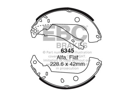 Zadné brzdové čeľuste (6345)