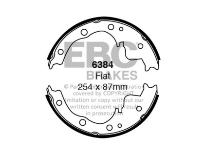 Zadné brzdové čeľuste (6384)