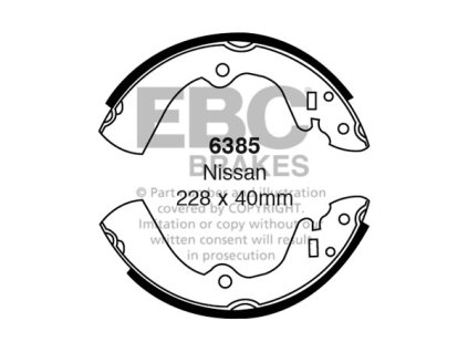 Zadné brzdové čeľuste (6385)