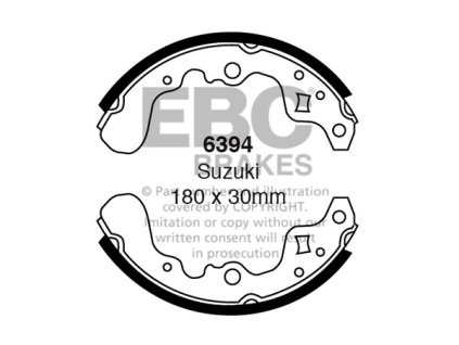 Zadné brzdové čeľuste (6394)