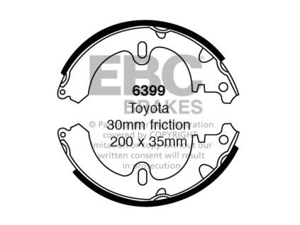 Zadné brzdové čeľuste (6399)