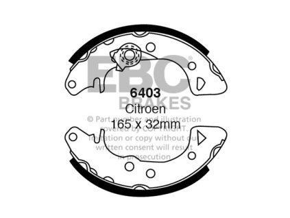 Zadné brzdové čeľuste (6403)