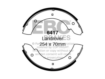 Zadné brzdové čeľuste (6417)