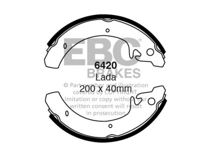 Zadné brzdové čeľuste (6420)