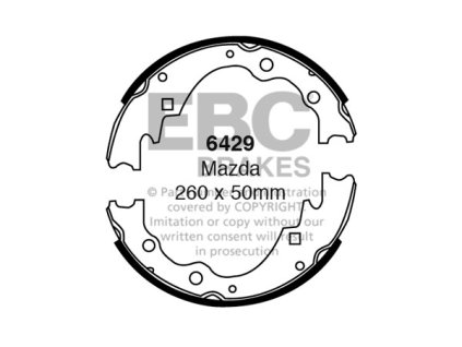 Zadné brzdové čeľuste (6429)