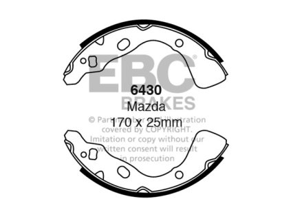 Zadné brzdové čeľuste (6430)