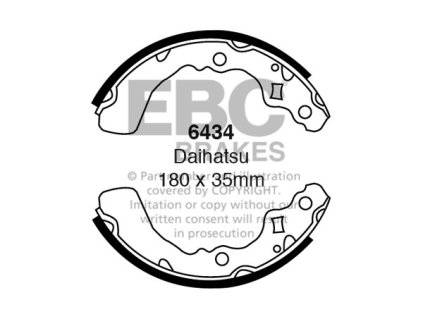 Zadné brzdové čeľuste (6434)