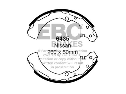 Zadné brzdové čeľuste (6435)