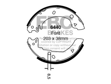 Zadné brzdové čeľuste (6440)