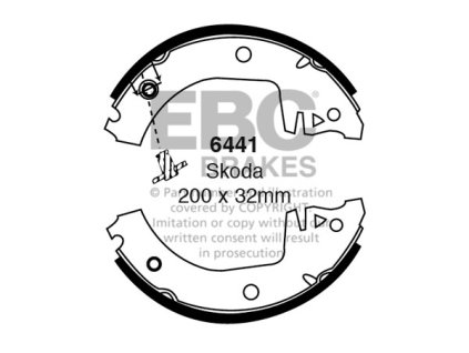 Zadné brzdové čeľuste (6441)