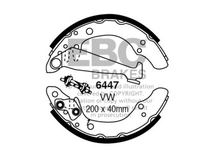 Zadné brzdové čeľuste (6447)