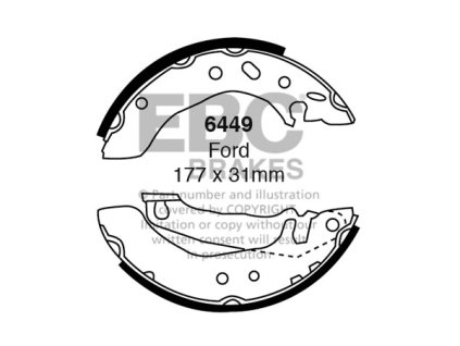 Zadné brzdové čeľuste (6449)