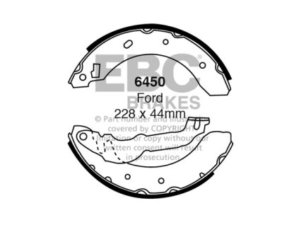 Zadné brzdové čeľuste (6450)