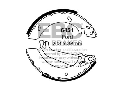 Zadné brzdové čeľuste (6451)