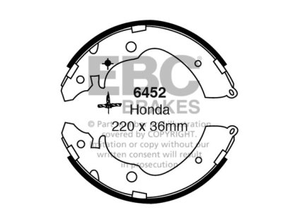 Zadné brzdové čeľuste (6452)