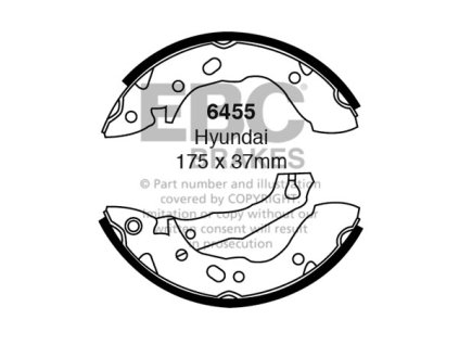 Zadné brzdové čeľuste (6455)