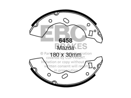 Zadné brzdové čeľuste (6458)