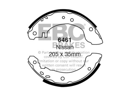 Zadné brzdové čeľuste (6461)