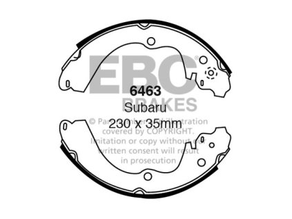 Zadné brzdové čeľuste (6463)