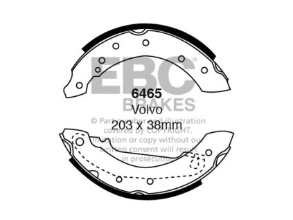 Zadné brzdové čeľuste (6465)